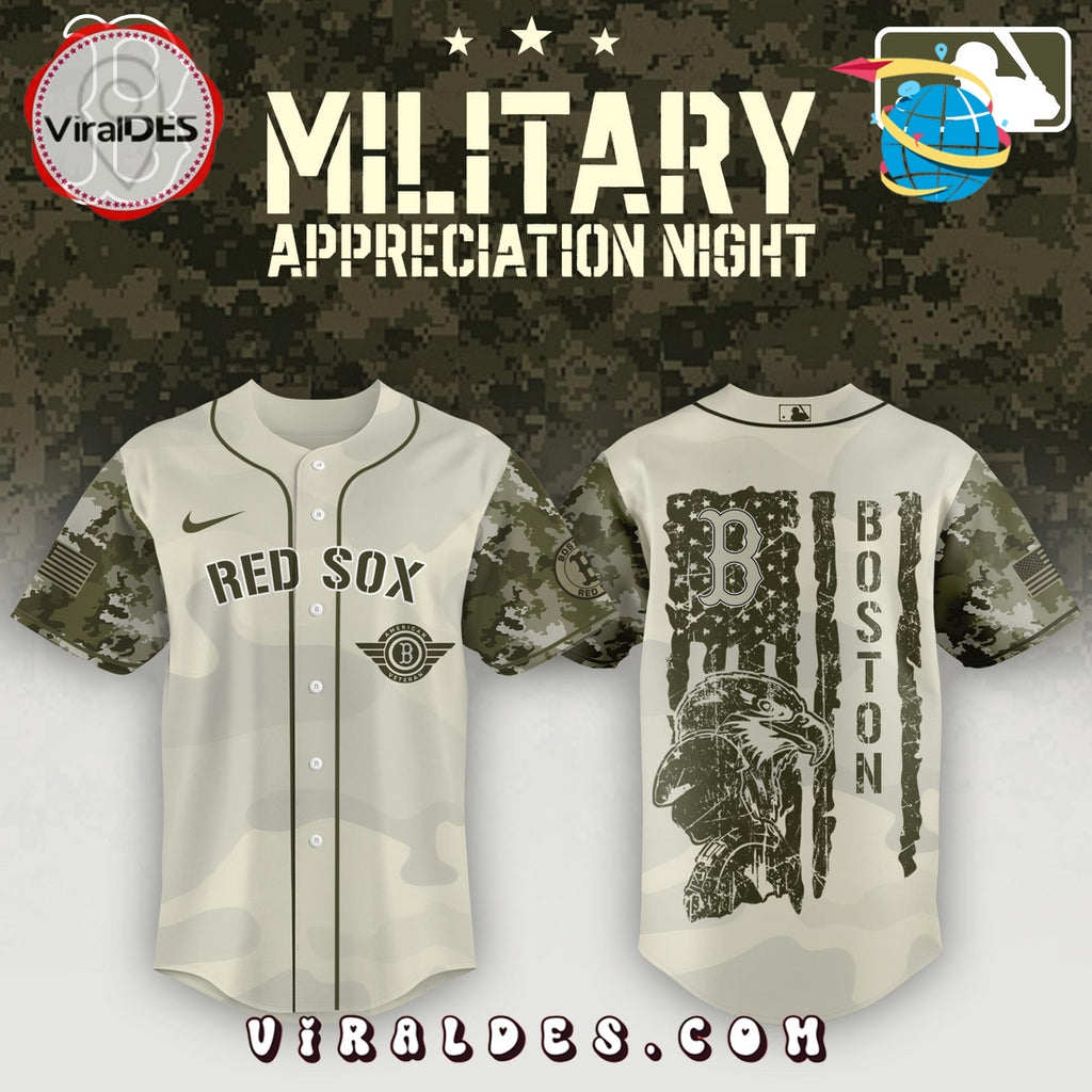 Boston Red Sox x MLB 2025 Armed Forces Day Night Baseball Jersey