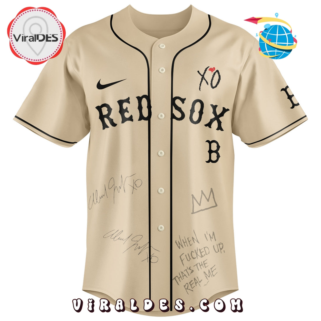 Boston Red Sox x The Weeknd After Hours Til Dawn Baseball Jersey