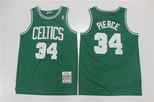 boston celtics #34 paul pierce Celtics 34 # Green Retro Edition 07--08 Season Jersey