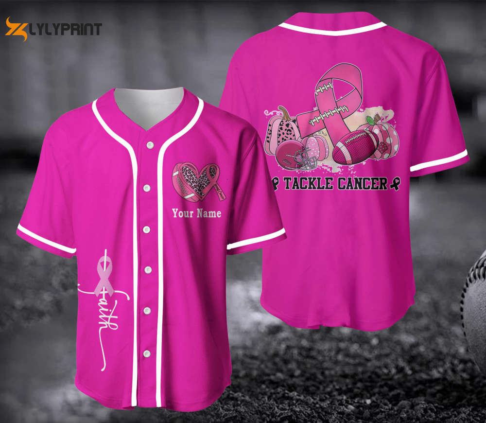 Breast Cancer Baseball Jersey - lylyprint.com T-Shirts, Hoodie, Sweatshirt | WearSparks.com (Image 1)