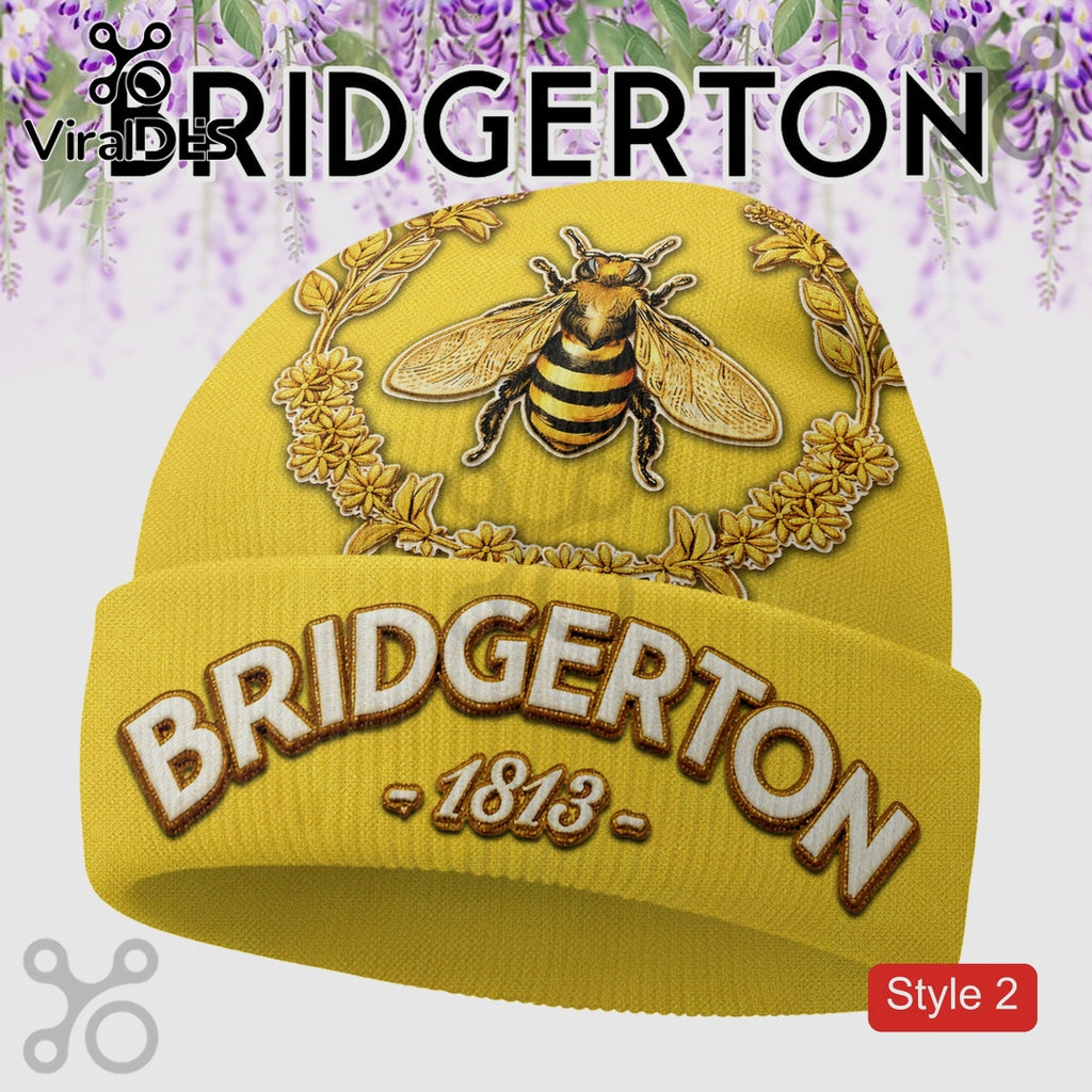Bridgerton Social Club Floral Premium Beanie Hat