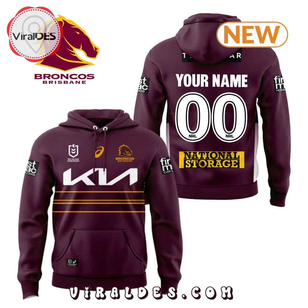 Brisbane Broncos 2025 Custom Limited Hoodie