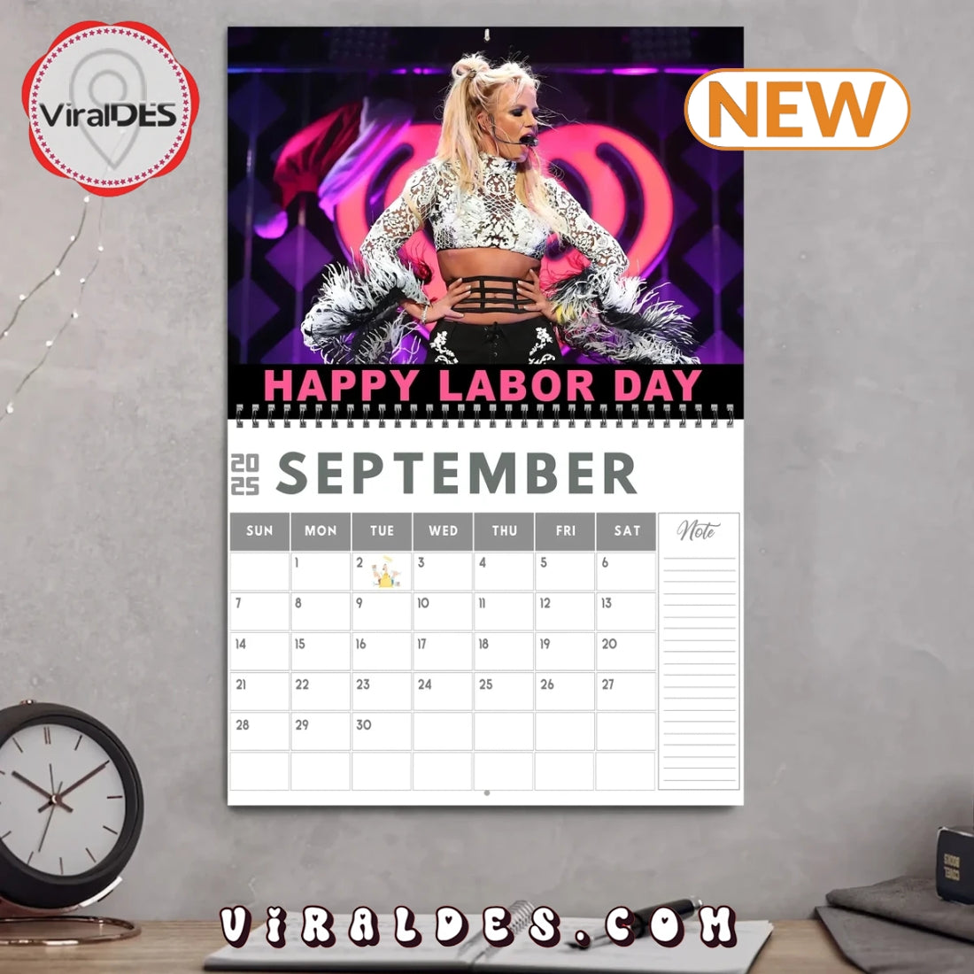 Britney Spears 2025 Happy New Year Calendar