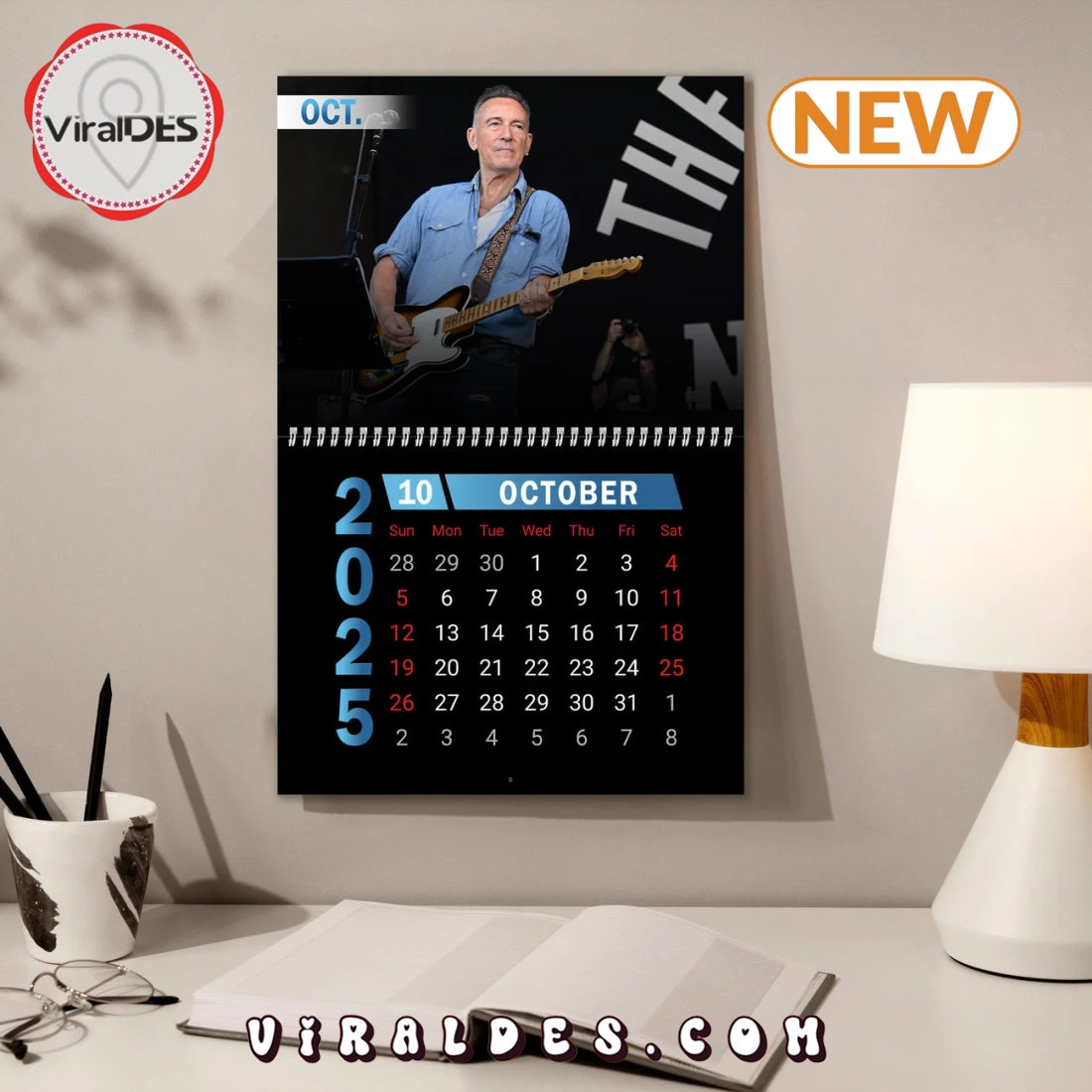 Bruce Springsteen 2025 Happy New Year Calendar