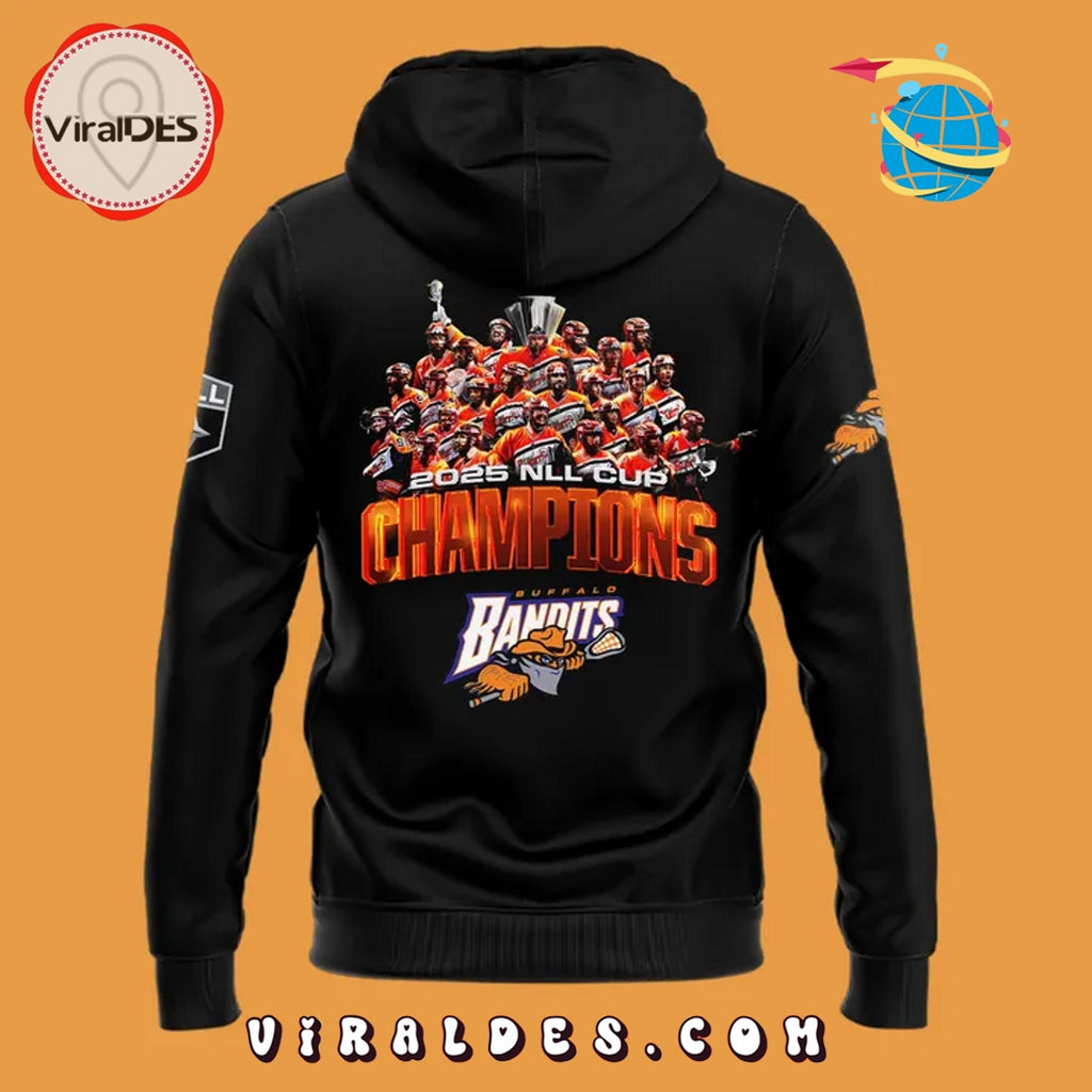Buffalo Bandits 2025 NLL Cup Champions Hoodie, Long Pants