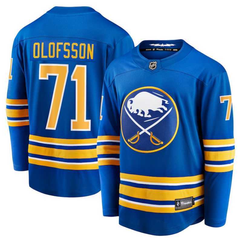 buffalo sabres #71 victor olofsson breakaway player jersey - royal