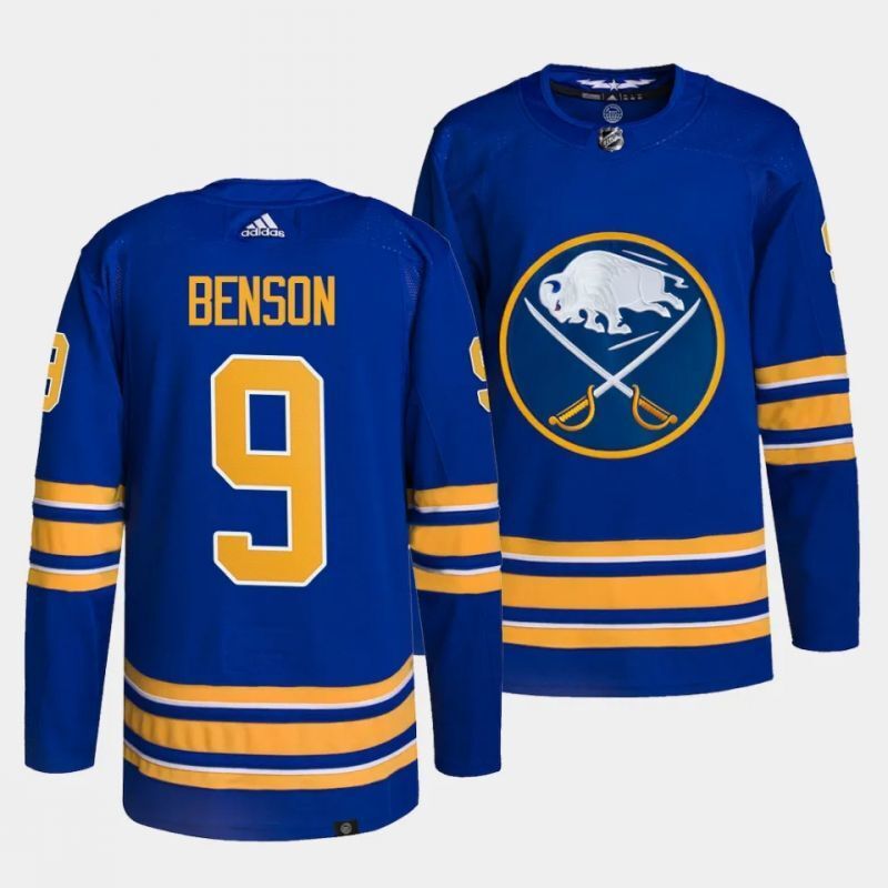 buffalo sabres #9 zach benson home royal jersey