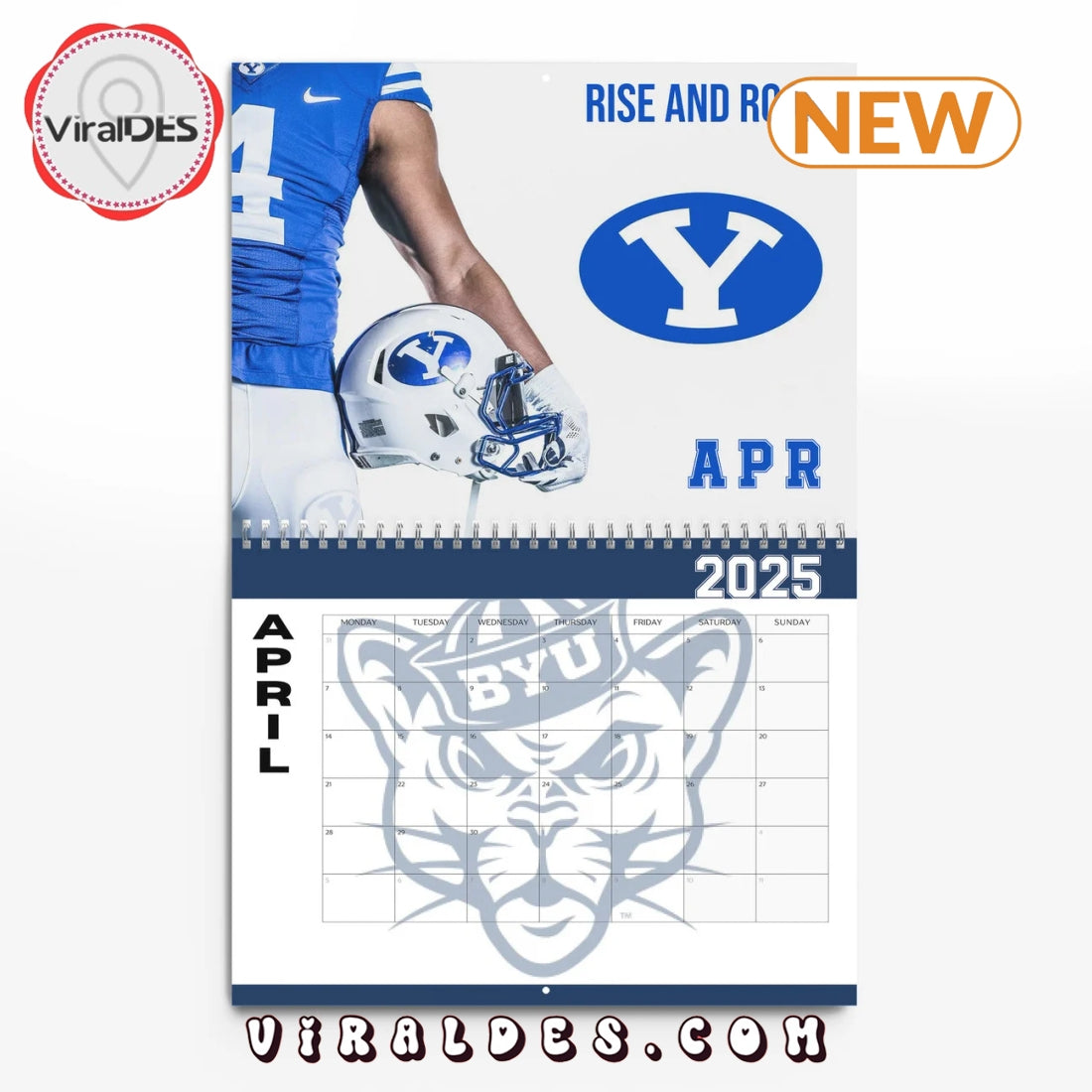 BYU Cougars 2025 Happy New Year Calendar