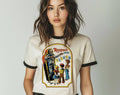 Respect Your Elders Retro Zombie Halloween Ringer Shirt