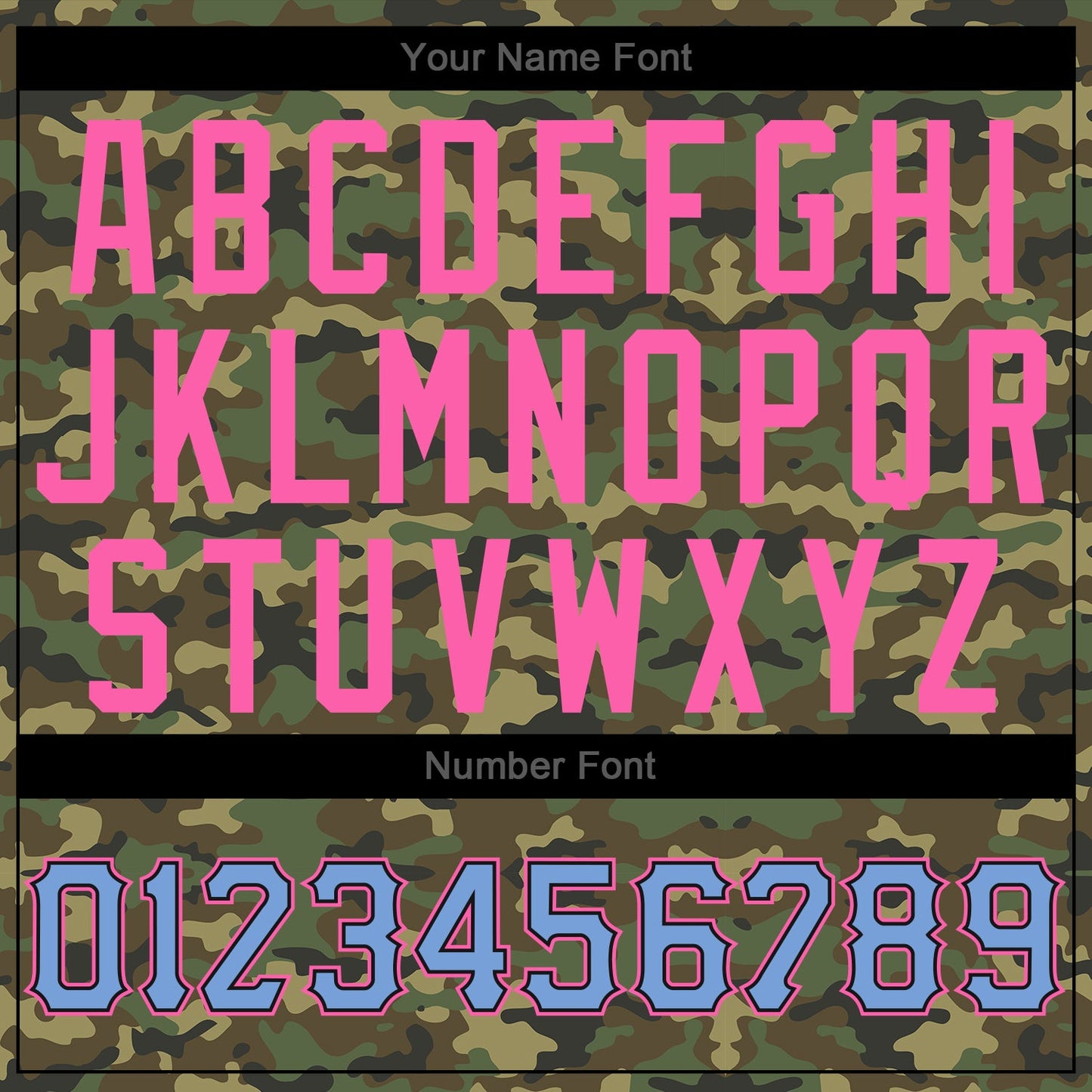 Custom Camo Light Blue-Pink Authentic Salute To Service Baseball Jersey