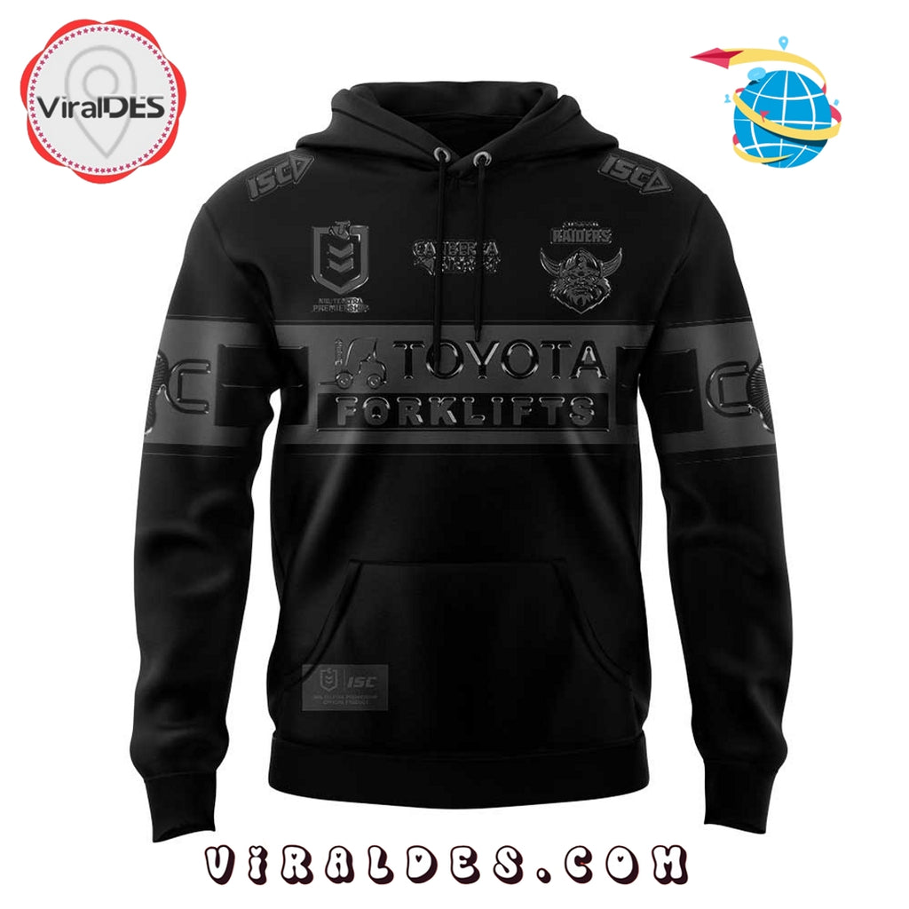 Canberra Raiders Back In Black Limited Edition Hoodie