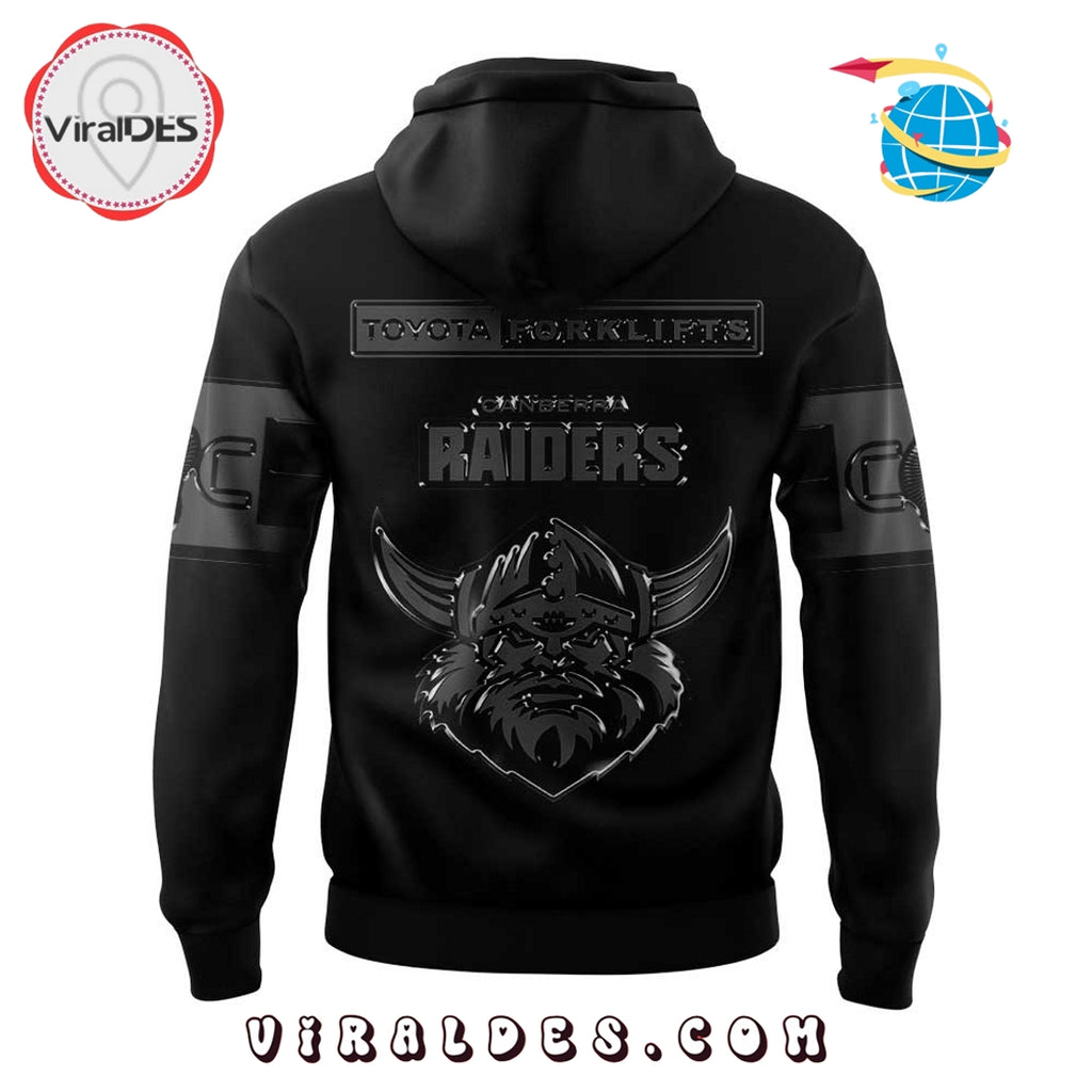 Canberra Raiders Back In Black Limited Edition Hoodie