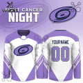Carolina Hurricanes Hockey Fights Cancer Purple Jersey Limited Edition