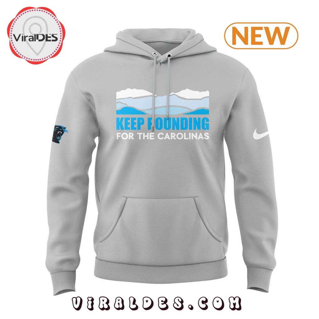 Carolina Panthers Keep Pounding Grey Hoodie