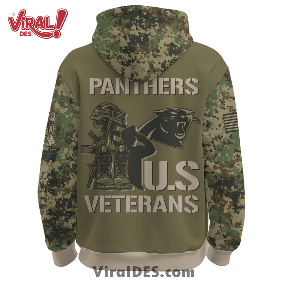 Carolina Panthers Veteran Day 2025 Hoodie Limited Edions