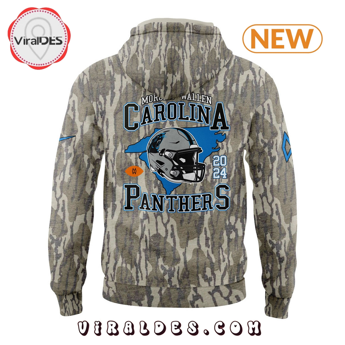 Carolina Panthers x Morgan Wallen Camo Hoodie