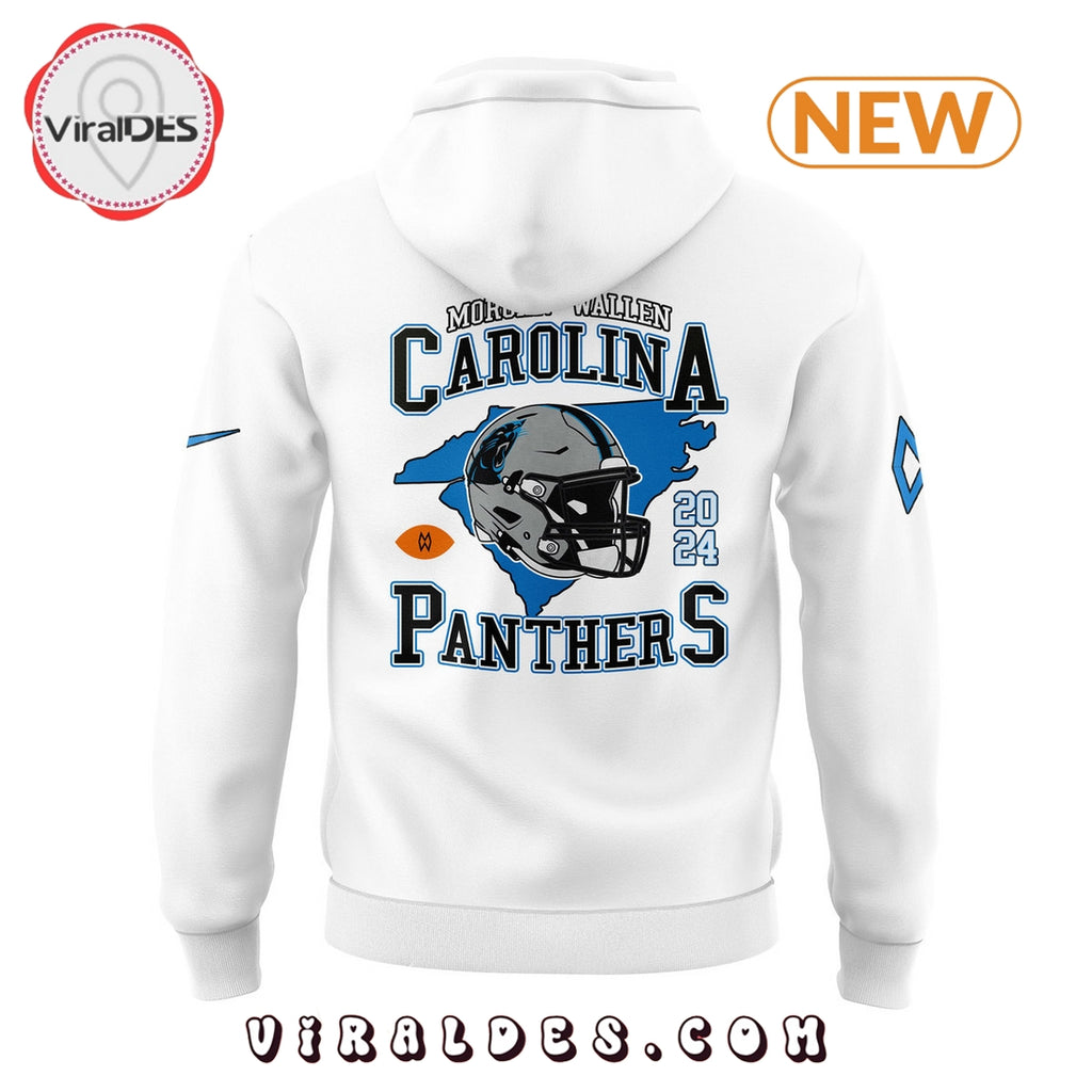 Carolina Panthers x Morgan Wallen White Hoodie