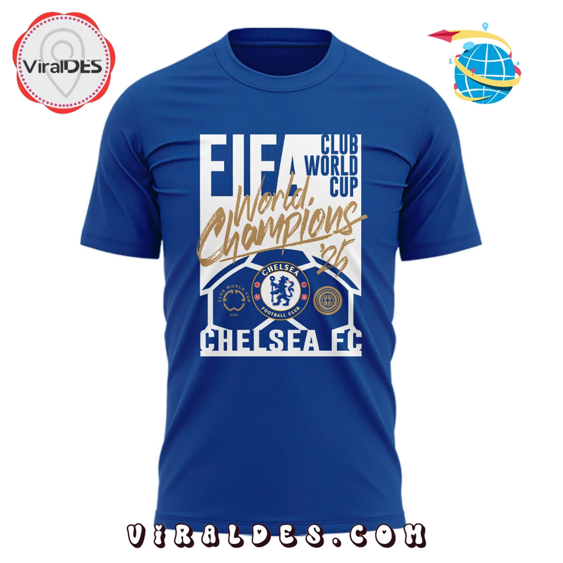 Chelsea 2025 FIFA Club World Cup Champions Blue Shirt