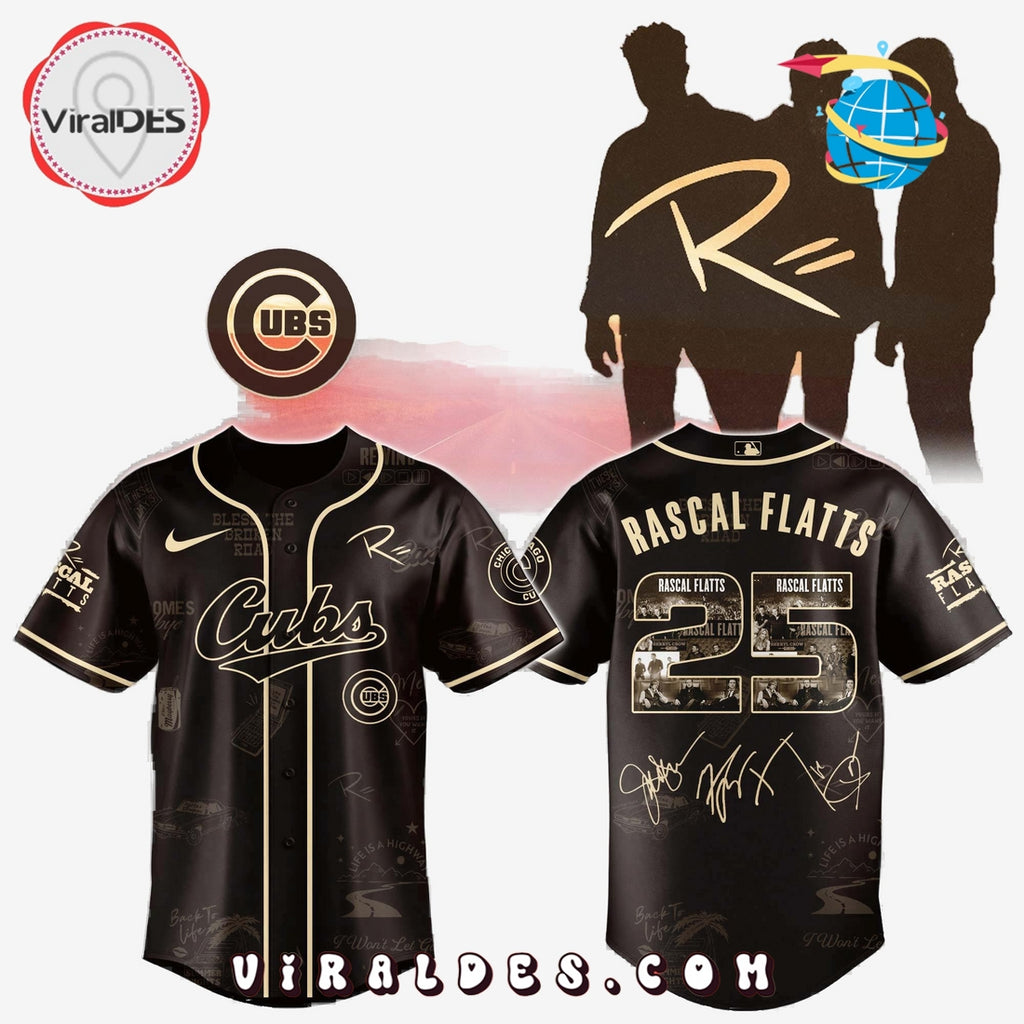 Chicago Cubs MLB x Rascal Flatts Life Is a Highway Tour Jersey