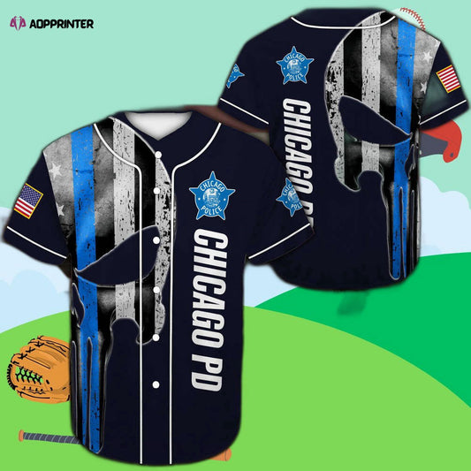 Chicago Police Department Baseball Jersey - Aopprinter T-Shirts, Hoodie, Sweatshirt | WearSparks.com (Image 1)