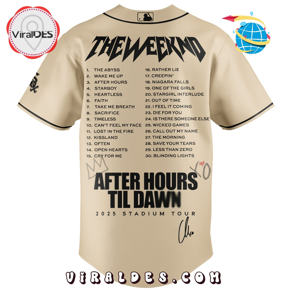 Chicago White Sox x The Weeknd After Hours Til Dawn Baseball Jersey