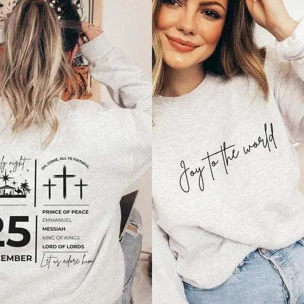 christian christmas sweatshirt, Jesus christmas sweatshirt, faith sweatshirt, oh holy night nativity sweatshirt, Jesus christmas sweater