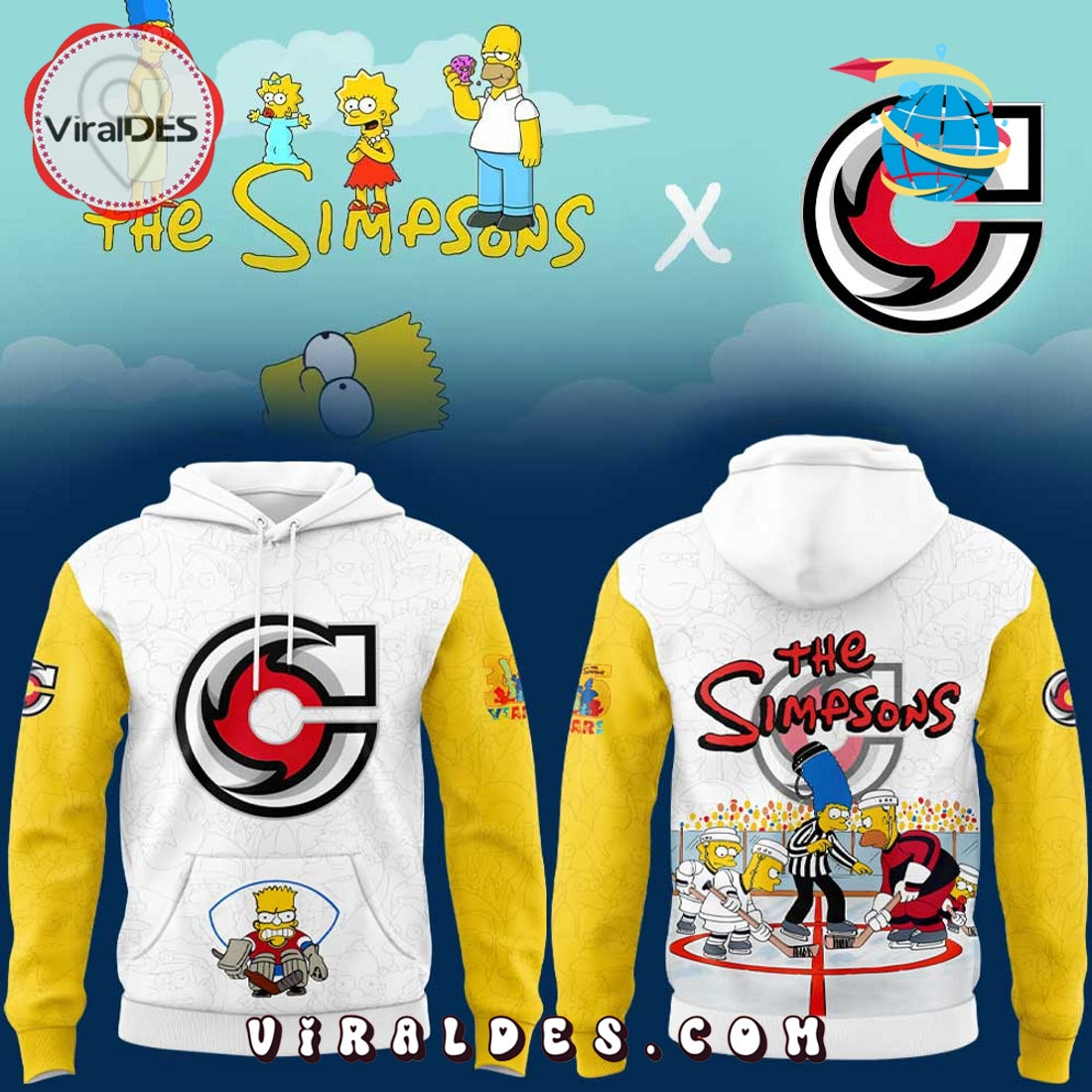 Cincinnati Cyclones x 35th The Simpsons Hoodie, Pants