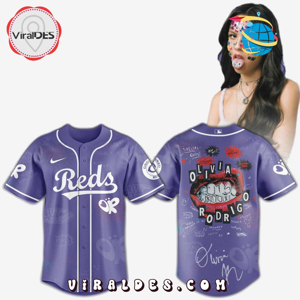 Cincinnati Reds MLB x Olivia Rodrigo Guts World Tour Jersey