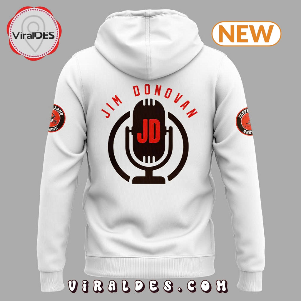 Cleveland Browns Jim Donovan Voice Hoodie