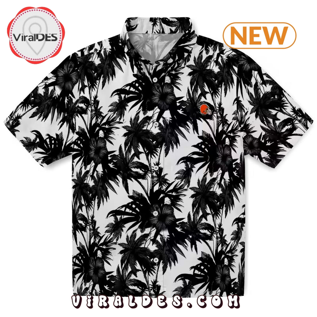 Cleveland Browns Palm Motifs Hawaiian Shirt