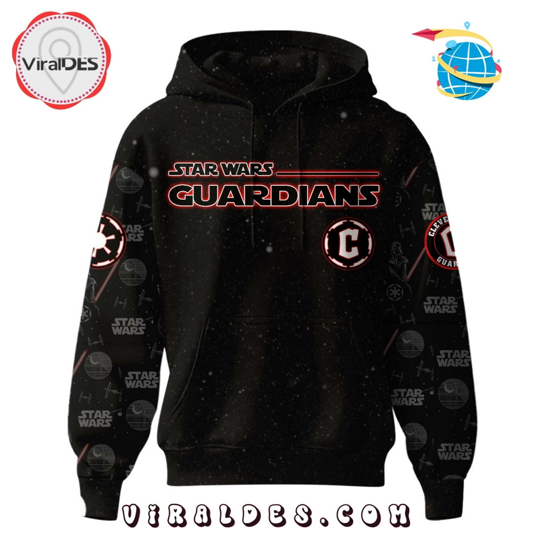 Cleveland Guardians MLB x Star War Night Hoodie, Jogger, Cap
