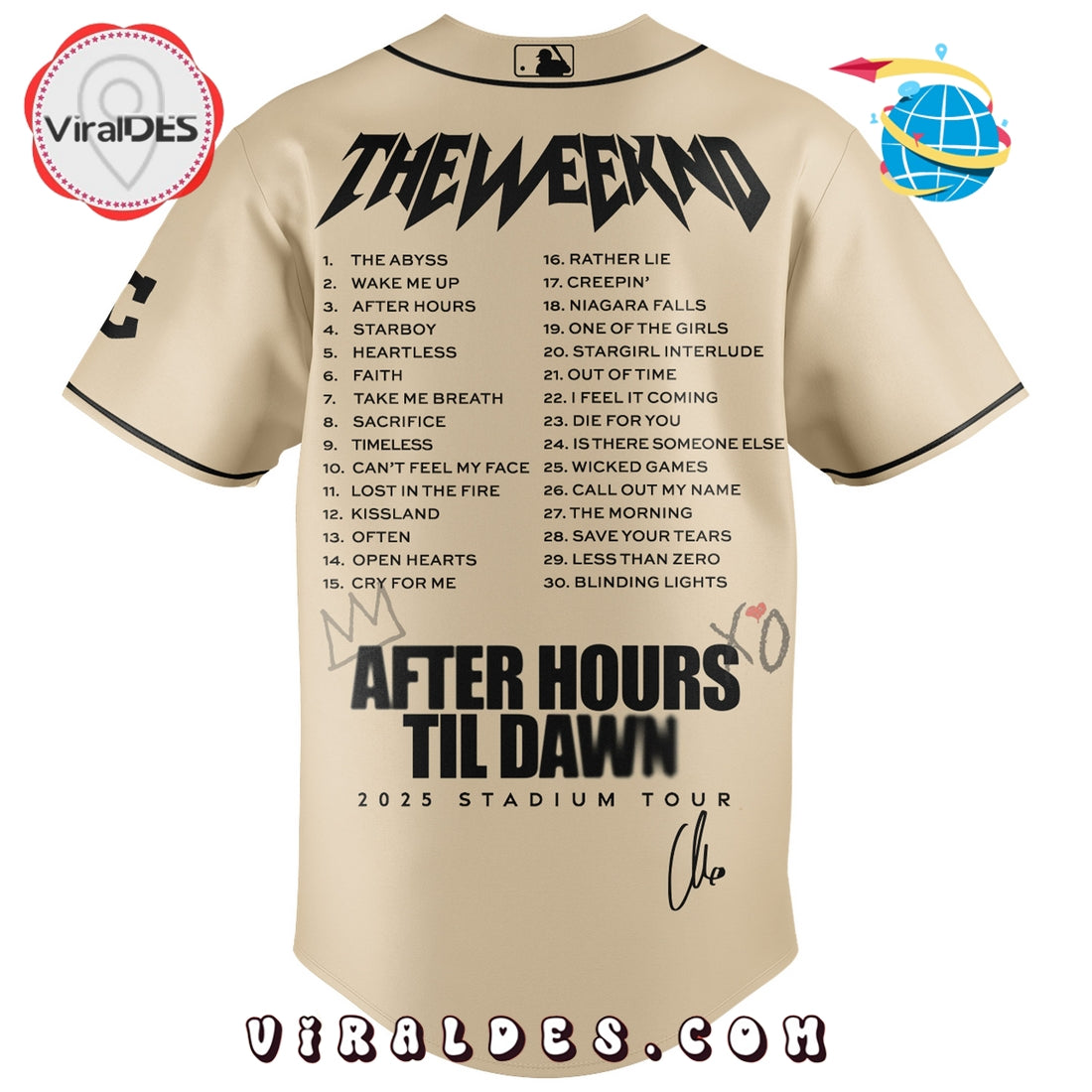 Cleveland Guardians x The Weeknd After Hours Til Dawn Baseball Jersey