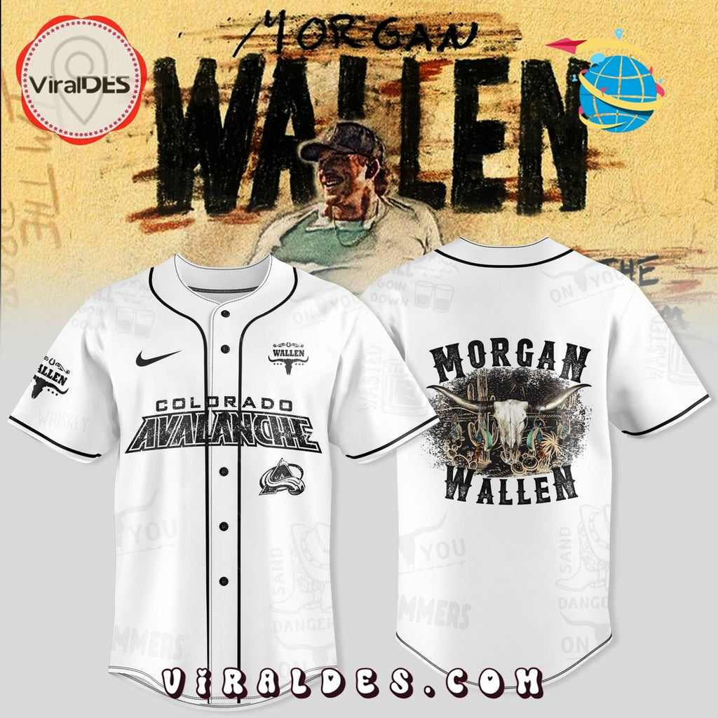 Colorado Avalanche x Morgan Wallen 2025 Baseball Jersey