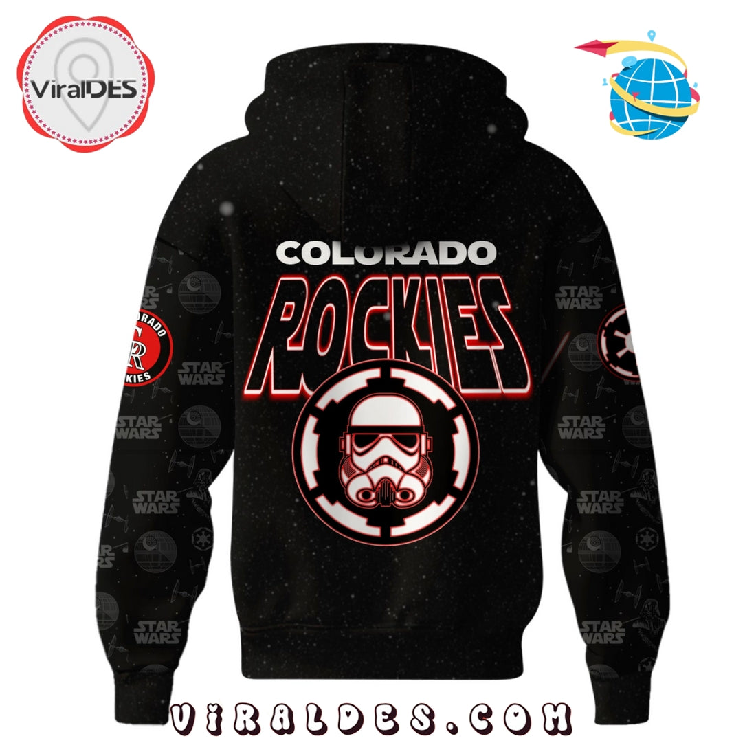 Colorado Rockies MLB x Star War Night Hoodie, Jogger, Cap