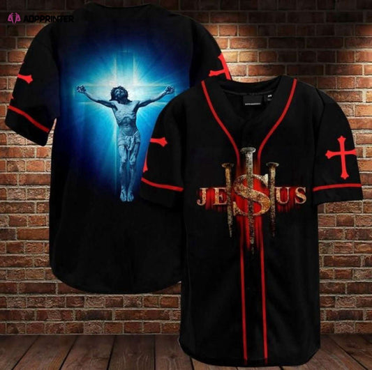 Colorful Jesus Baseball Jersey Adult Unisex S - 5XL Full Size - Aopprinter