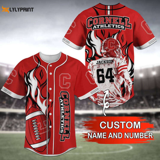 Cornell Big Red Baseball Jersey Personalized 2023 Gift For Men Women - lylyprint.com