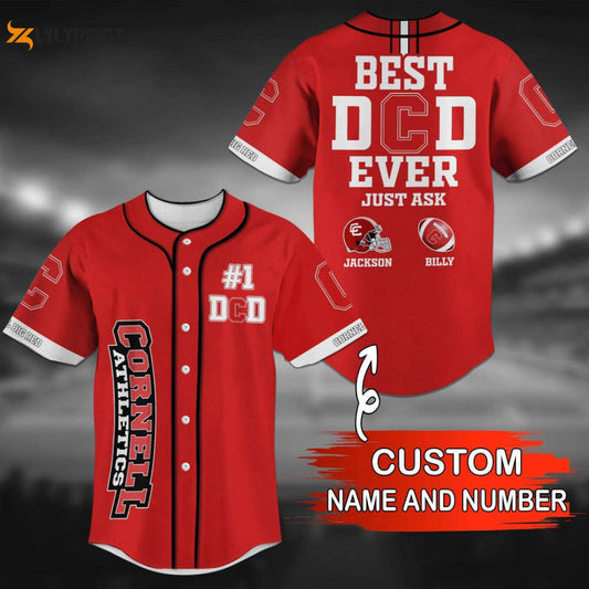 Cornell Big Red Personalized Baseball Jersey Fan Gifts - lylyprint.com