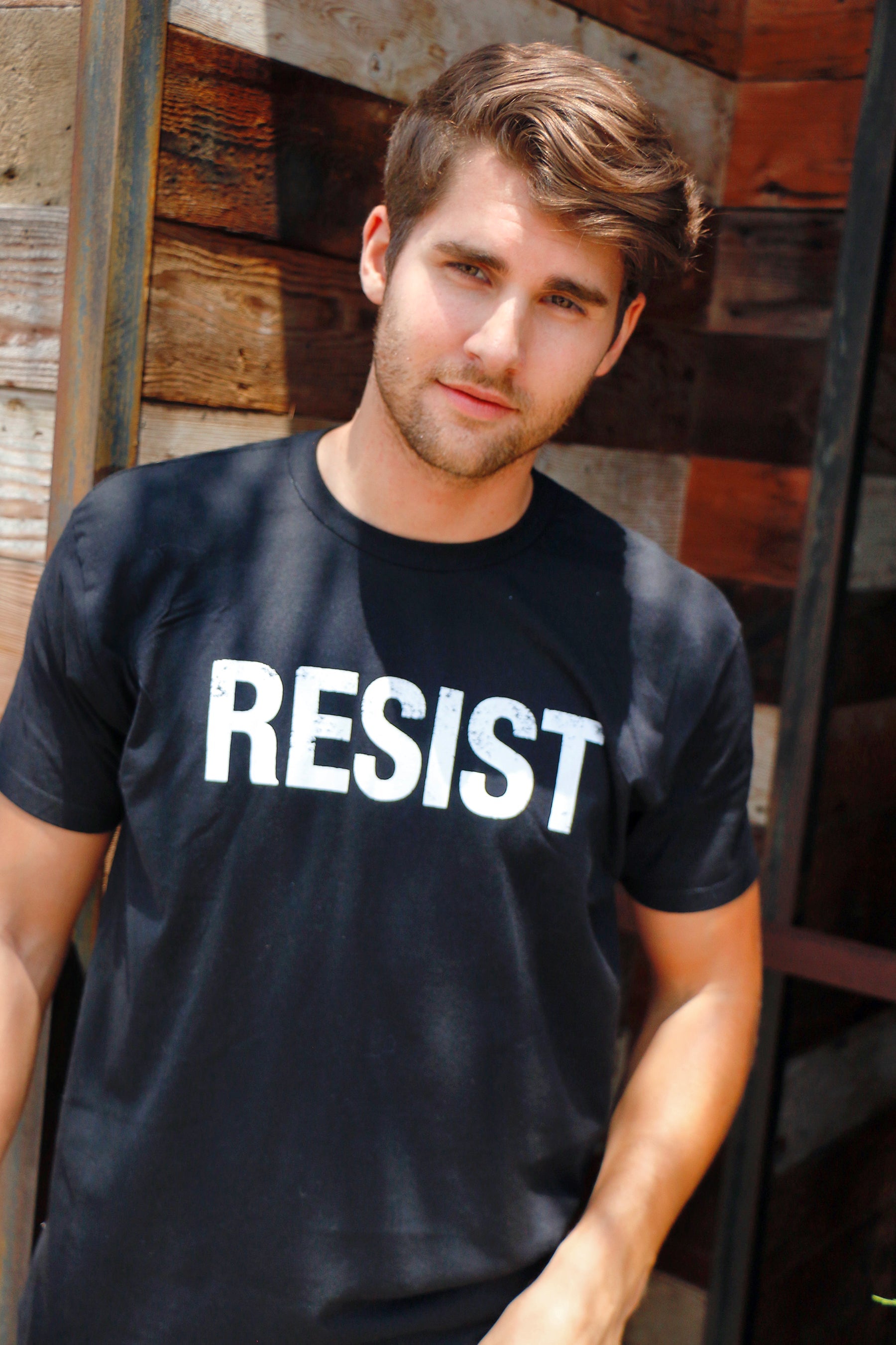 RESIST Men's T Shirt Hoodie, Sweatshirt | WearSparks.com (Image 2)