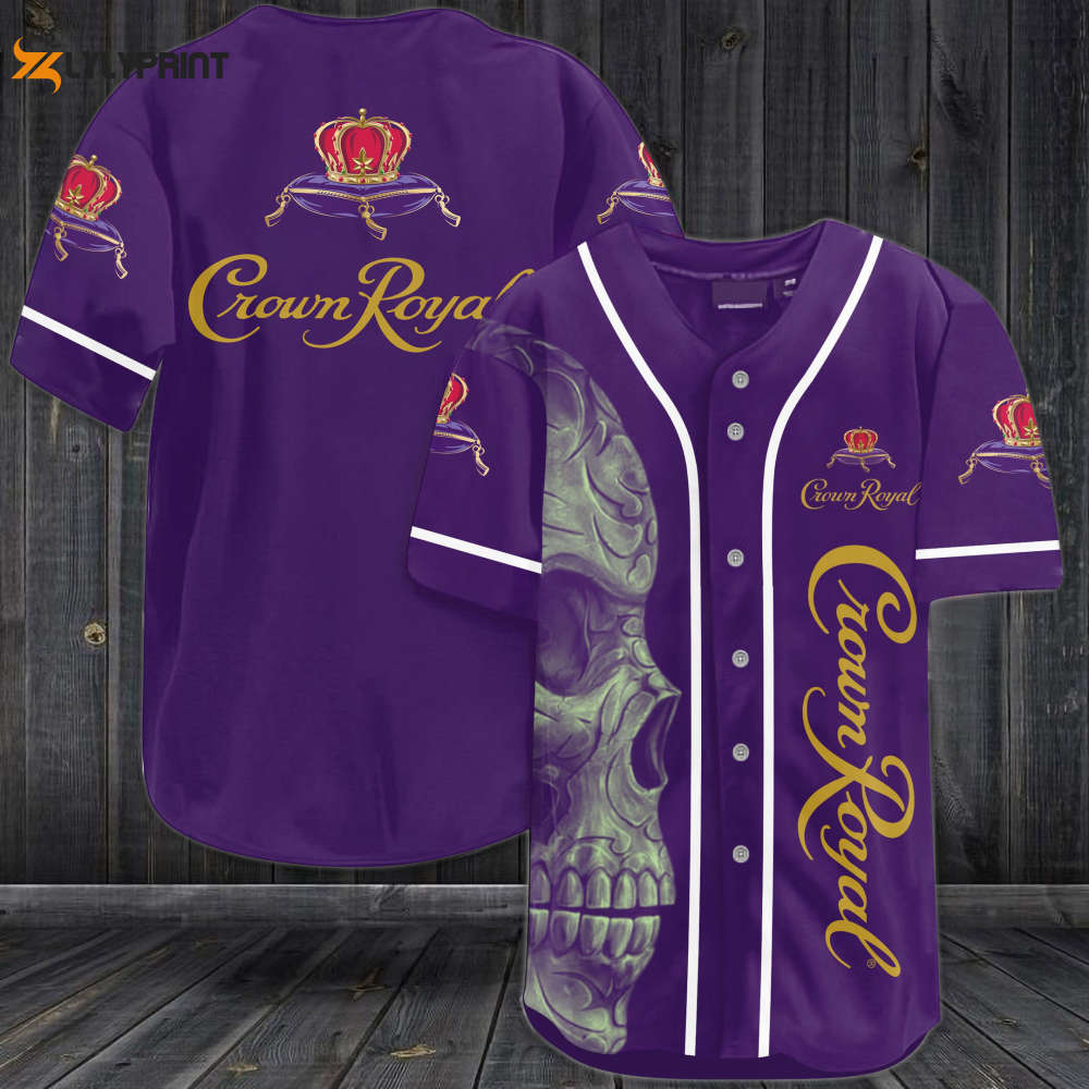 Crown Royal Skull Baseball Jersey - lylyprint.com