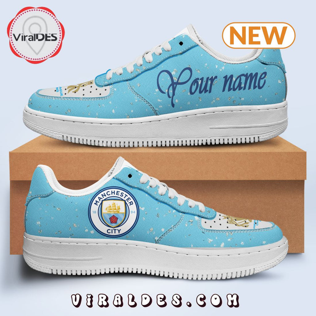 Custom Manchester City Champions Premier League Air Force 1