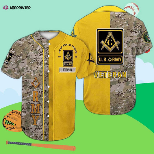 Custom Army Vet Freemasonry Baseball Jersey: Personalized and Patriotic - Aopprinter T-Shirts, Hoodie, Sweatshirt (Image 1)