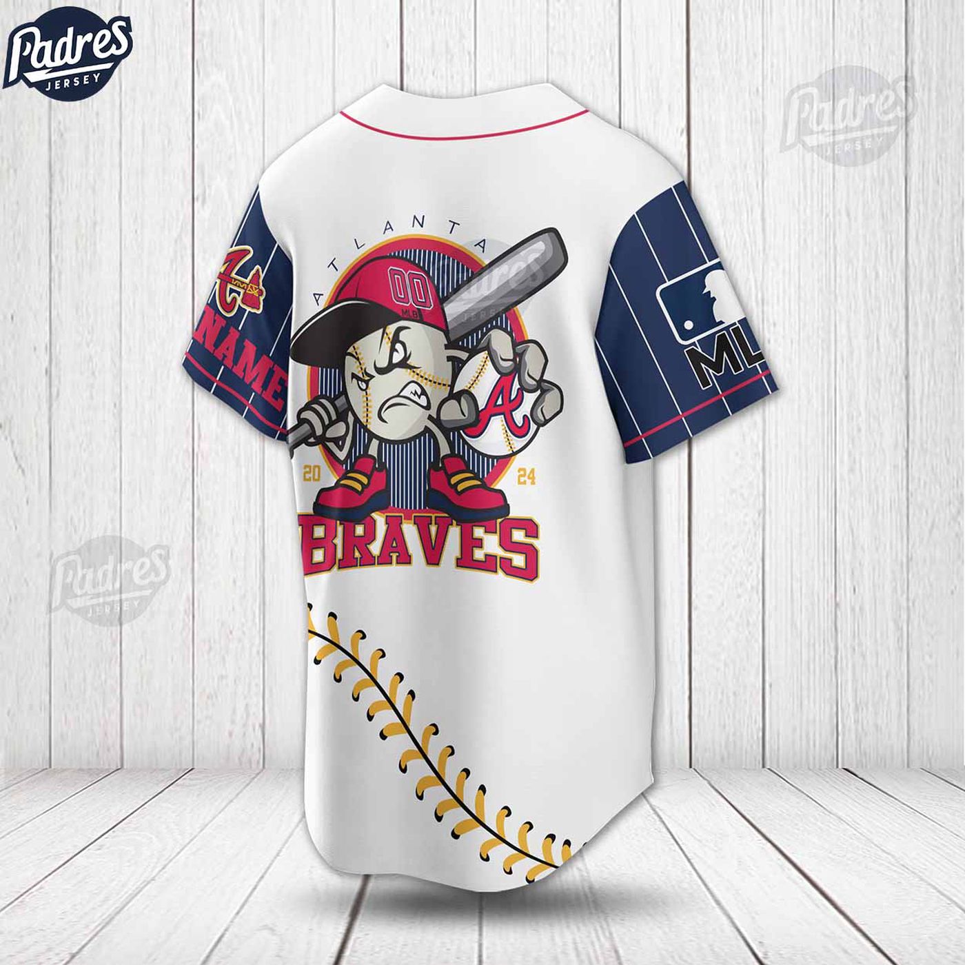 Get Your Custom Atlanta Braves MLB Baseball Jersey - Show Your Team Spirit! - Gift for Men Women -... (Image 2)