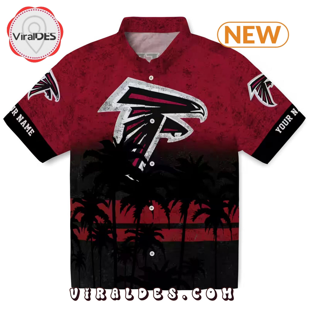 Custom Atlanta Falcons Sunset Style Hawaiian Shirt