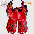 Custom Coachella Valley Firebirds Red Crocs