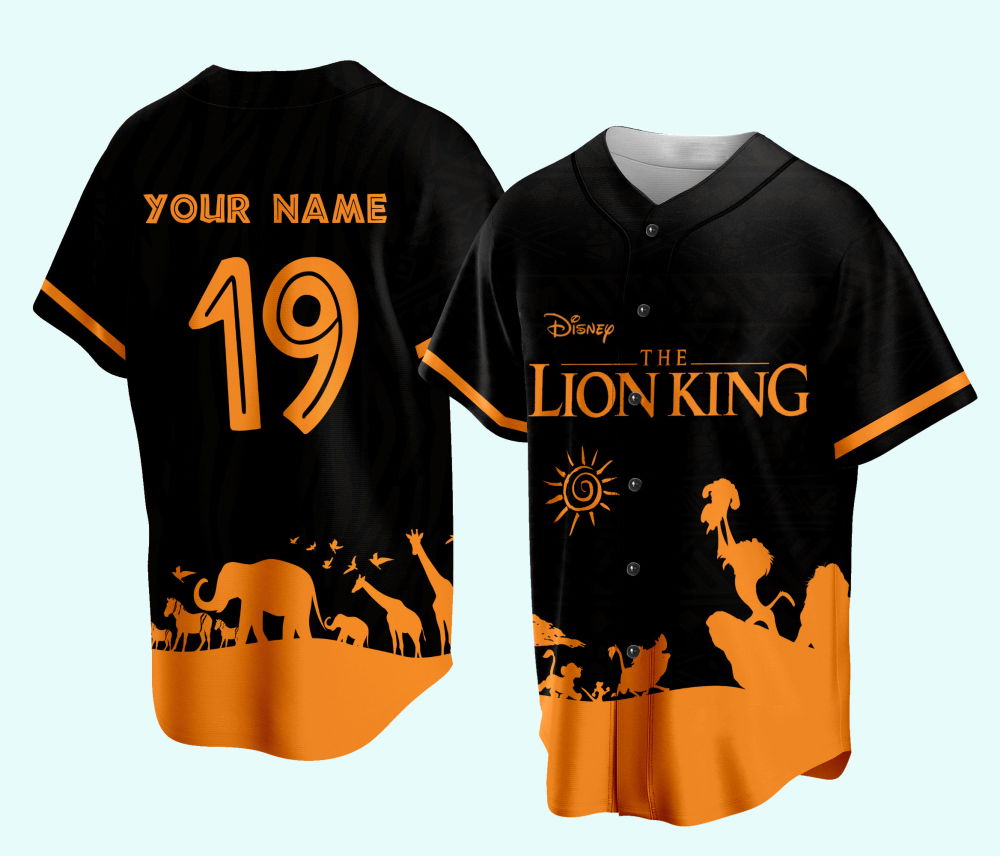Custom Ddisney Llion King Game Day Baseball Jersey Ddisney Llion King Simba Baseball Outfit Gift For Baseball... (Image 3)