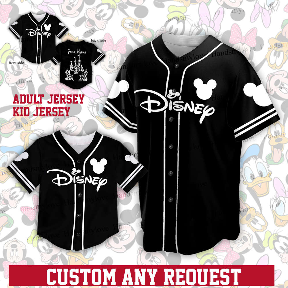 Custom Ddisneyland Baseball Jersey Ddisney Vacation Matching Shirt Personalized Ddisney Baseball Game Day... (Image 2)