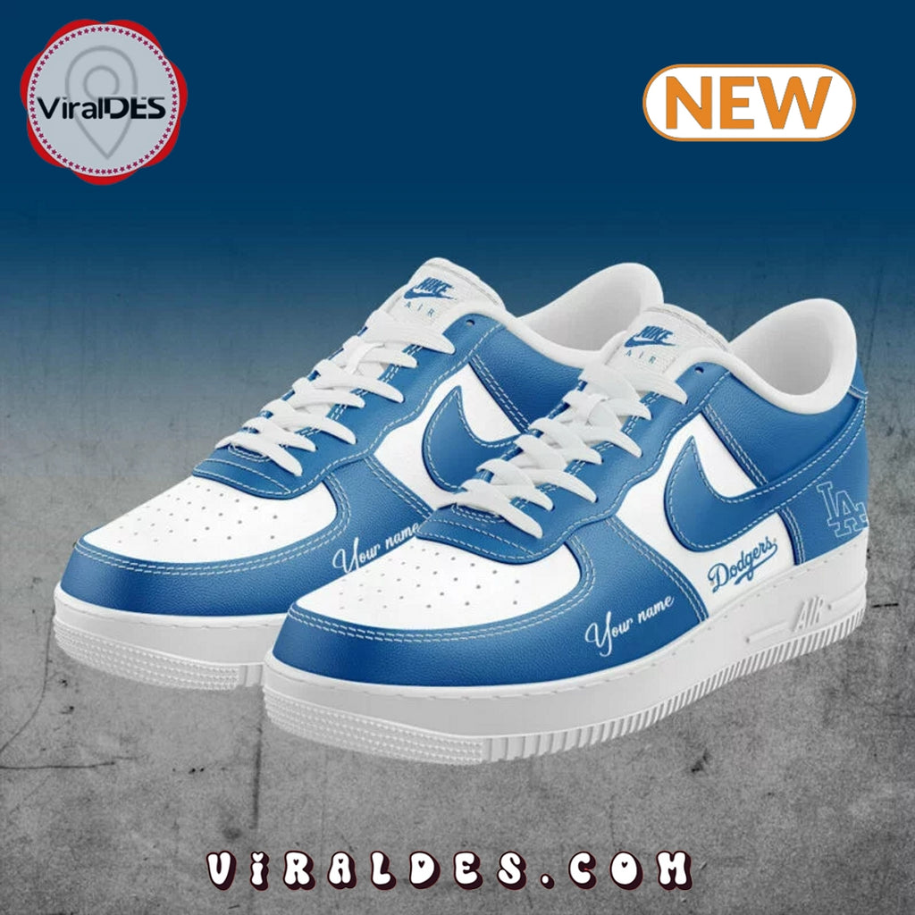 Custom Los Angeles Dodgers Air Force 1 Sneakers
