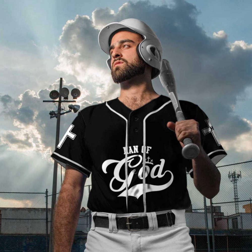 Custom Man Of God Baseball Jersey | Colorful | Adult Unisex | S - 5XL Full Size - Aopprinter