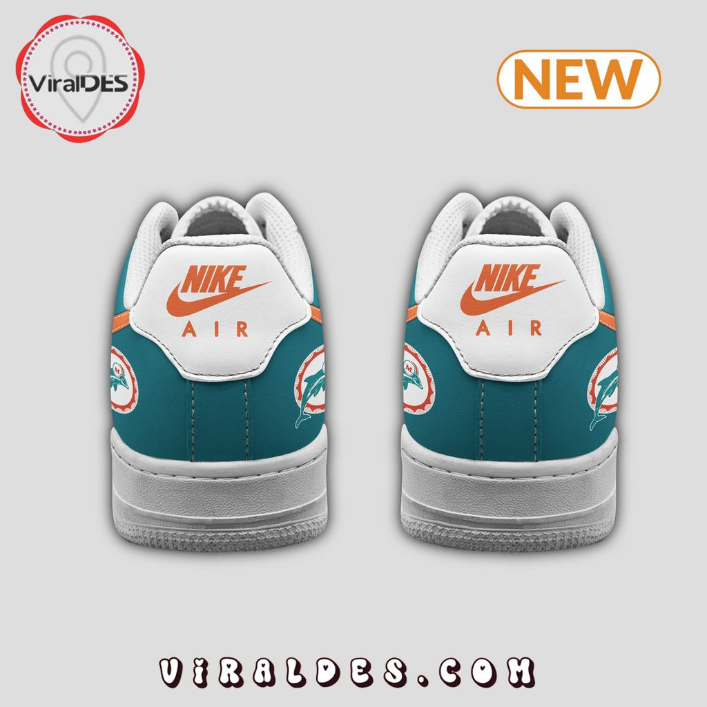 Custom Miami Dolphins Throwback 2024 Air Force 1