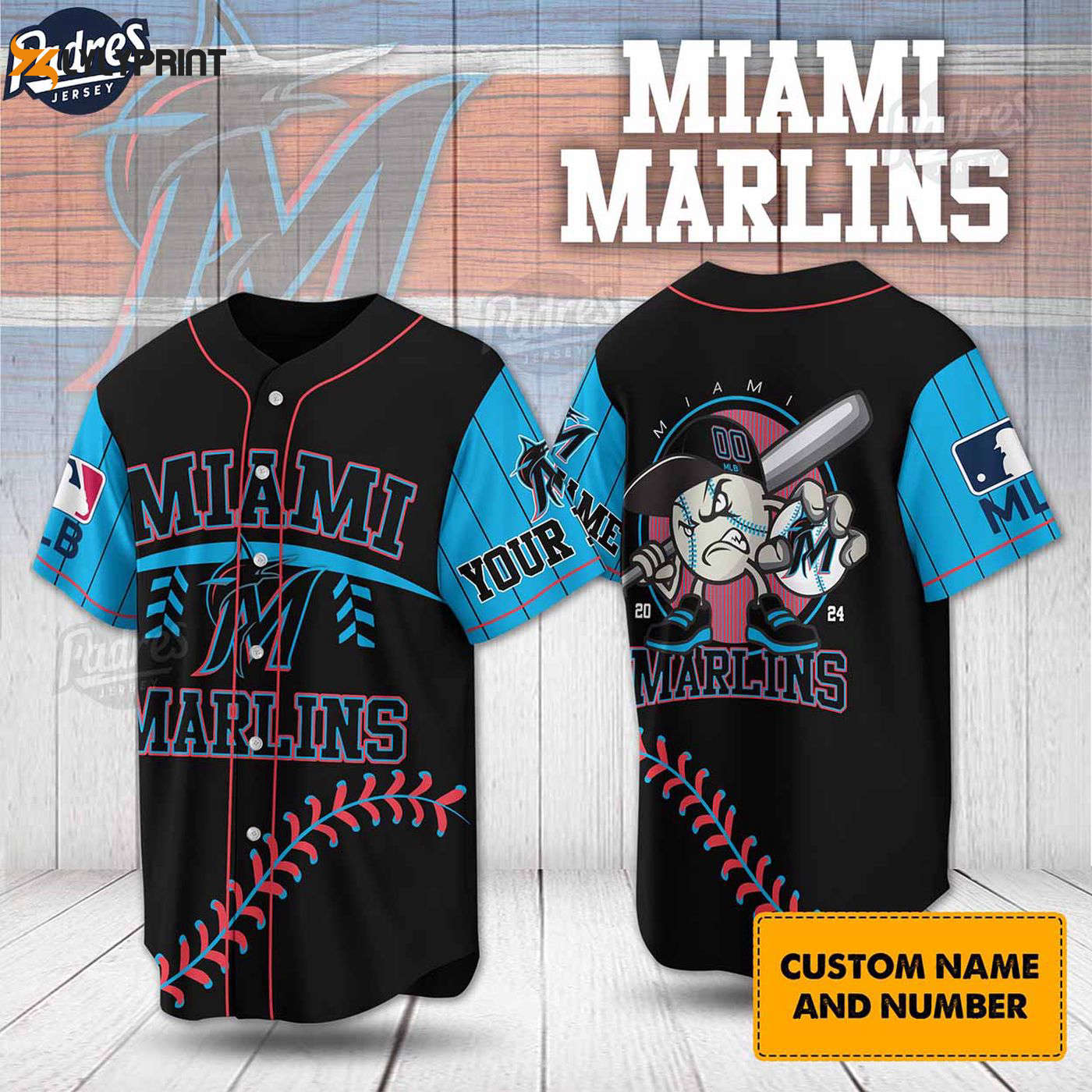 Get Your Custom Miami Marlins MLB Jersey - Perfect for Baseball Fans! - lylyprint.com T-Shirts, Hoodie, Sweatshirt (Image 1)